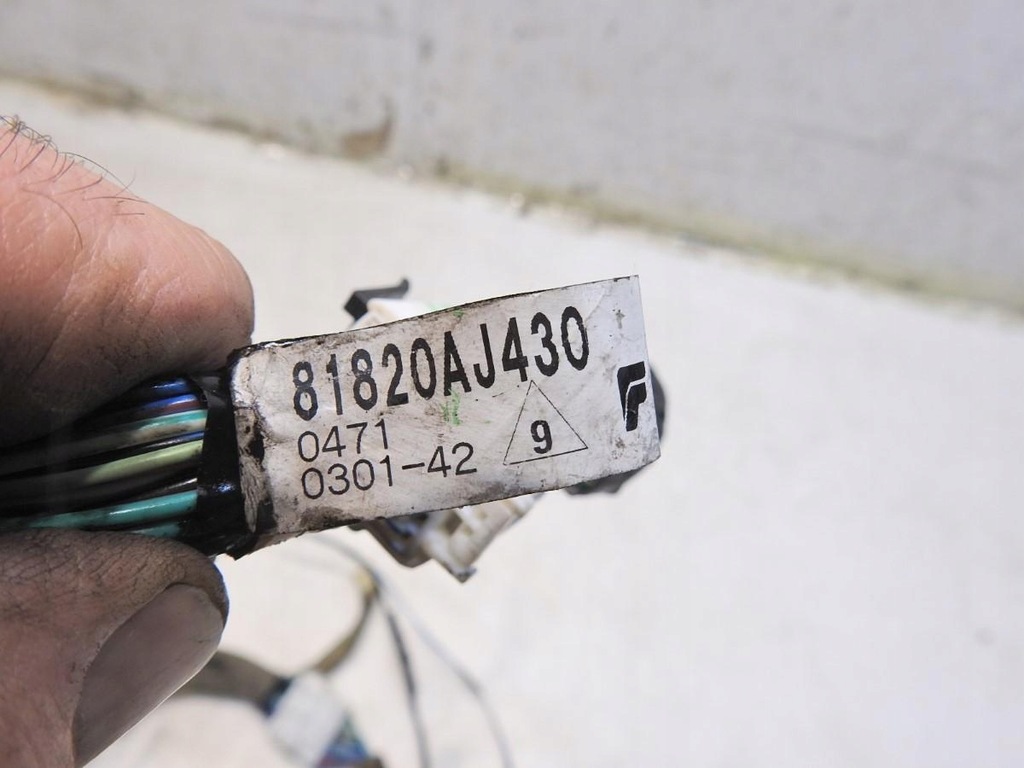 фото №7, Жгут электропроводка дверь левый перед subaru outback iv 81820aj430