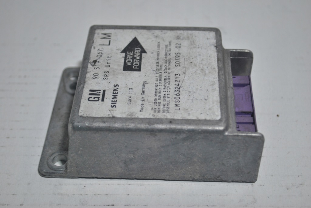 фото №7, Датчик подушка безпеки модуль opel astra f i 90519067