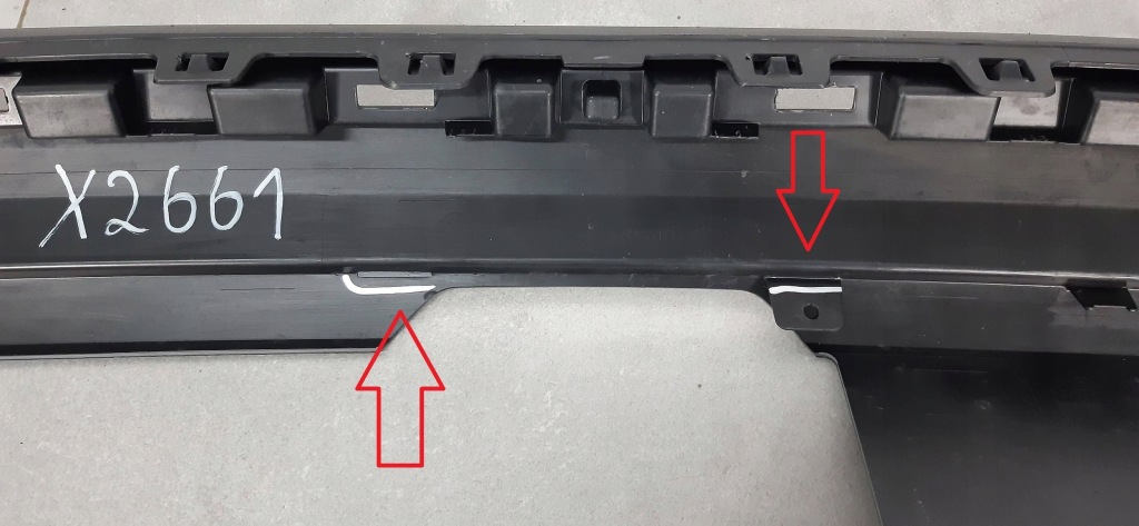 Volkswagen touareg 3 iii спойлер накладка бампера задній 760807568j Зі Шроту