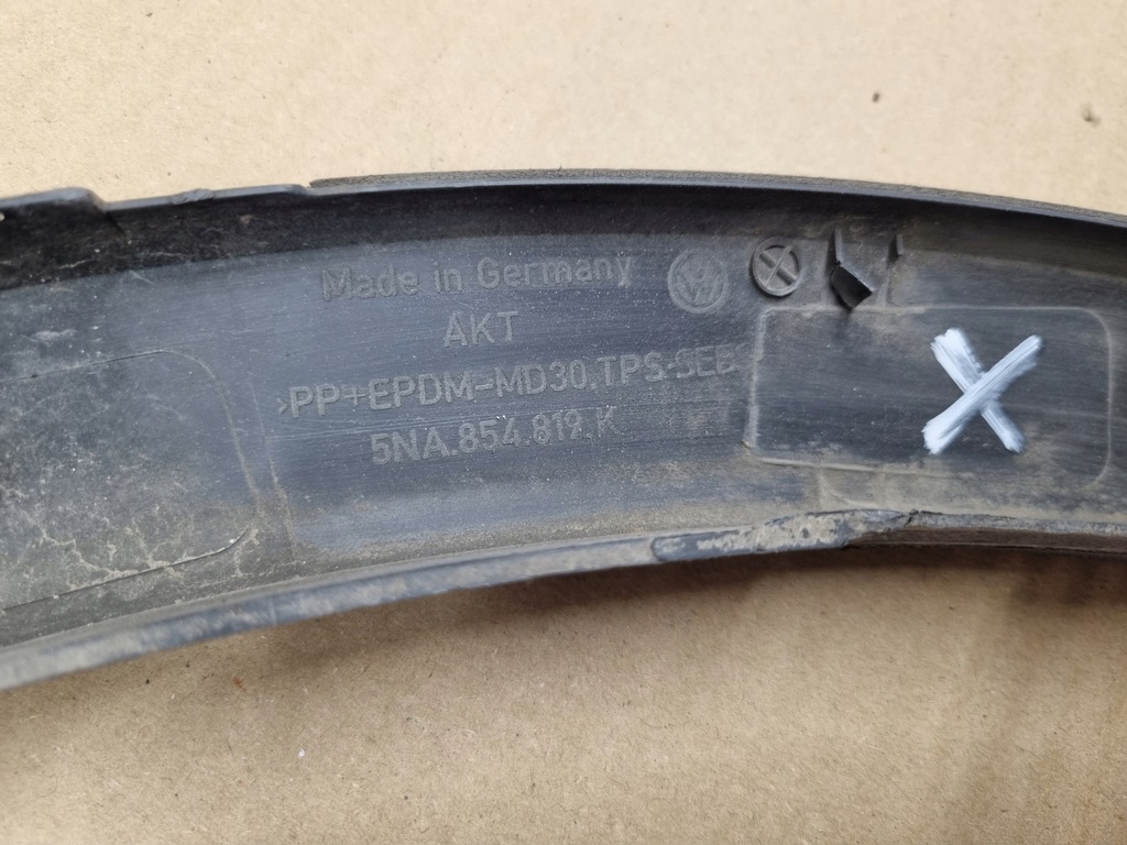 фото №7, Vw tiguan 16- rline накладка підкрилок молдинг ліва задня 5na854819k
