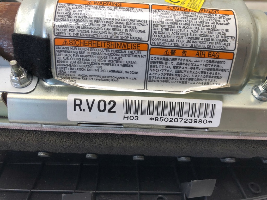 фото №6, Подушка подушка безопасности пассажира mazda 6 gg kombi