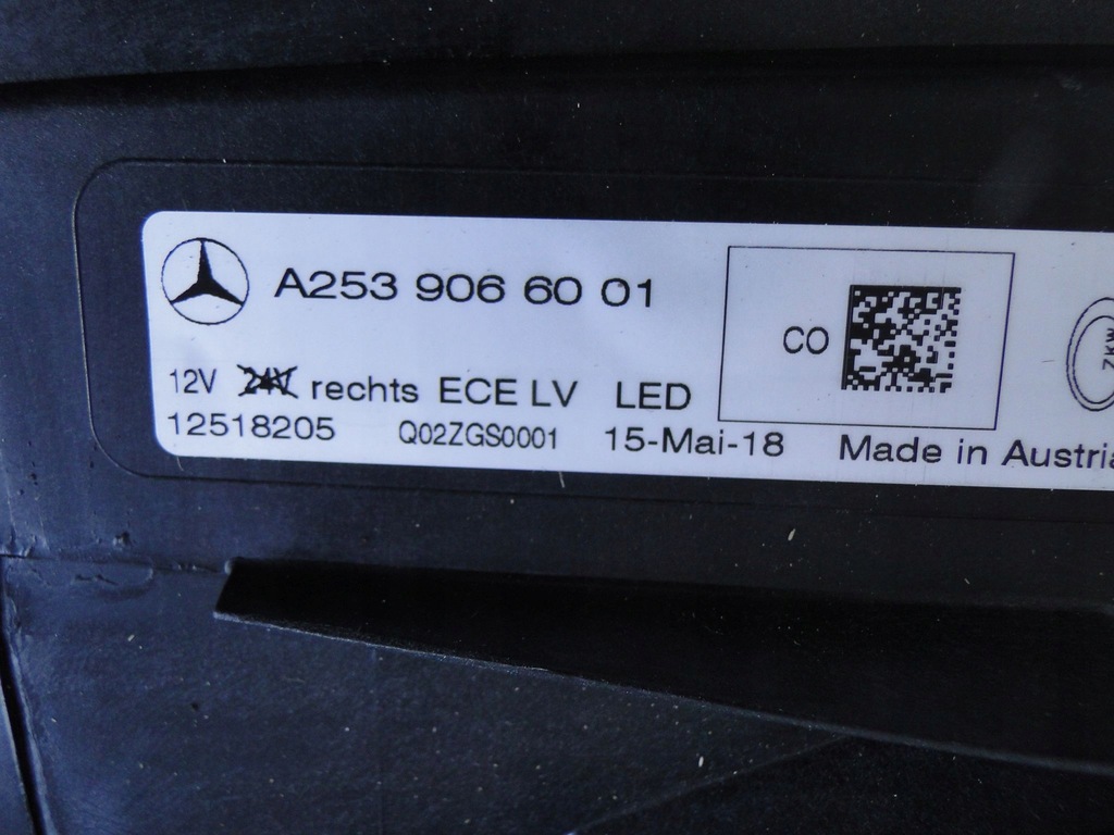 фото №16, Mercedes-benz оригінальний номер a2539066001 лампа full led