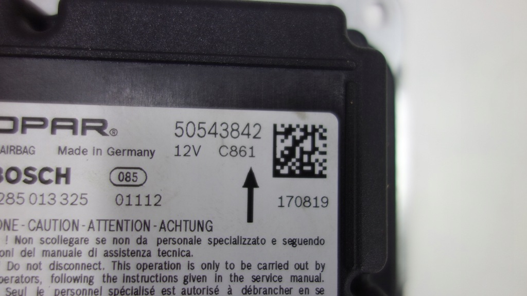 фото №3, Alfa stelvio датчик блок управления подушка безопасности 50543842