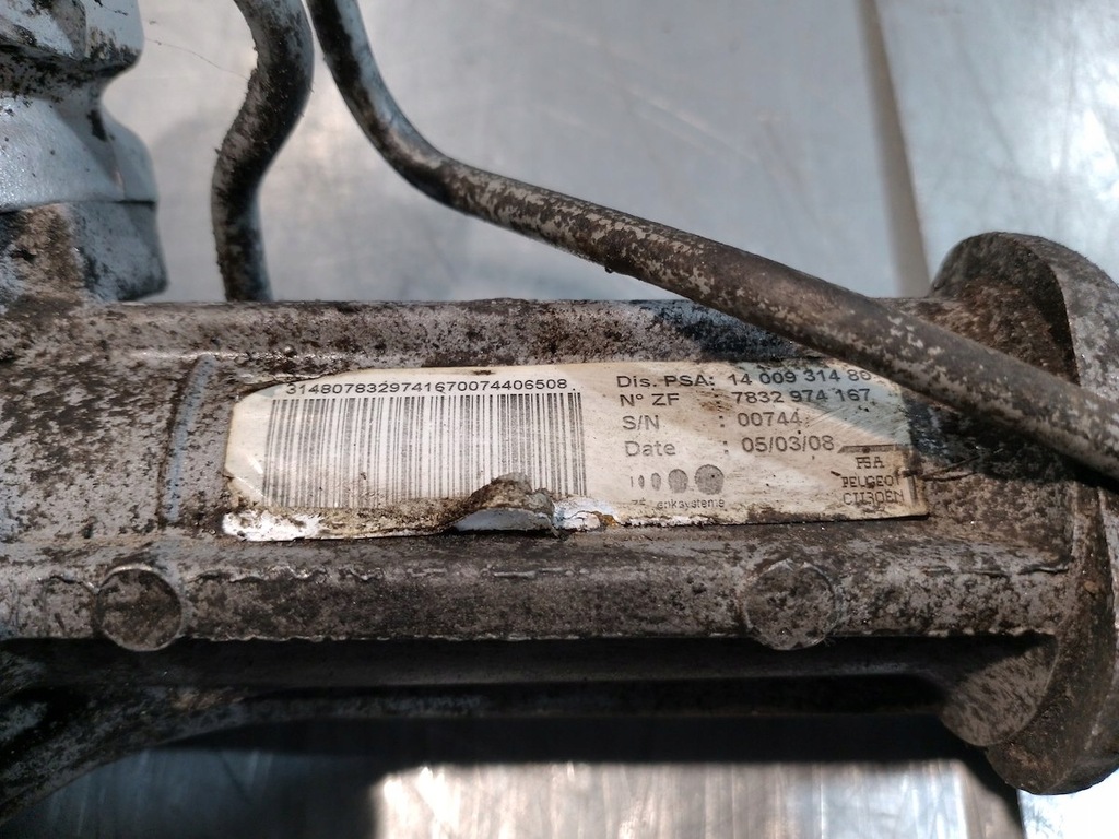 фото №6, Рулевая рейка трансмиссия руля fiat scudo 7832974167 1.6 hdi