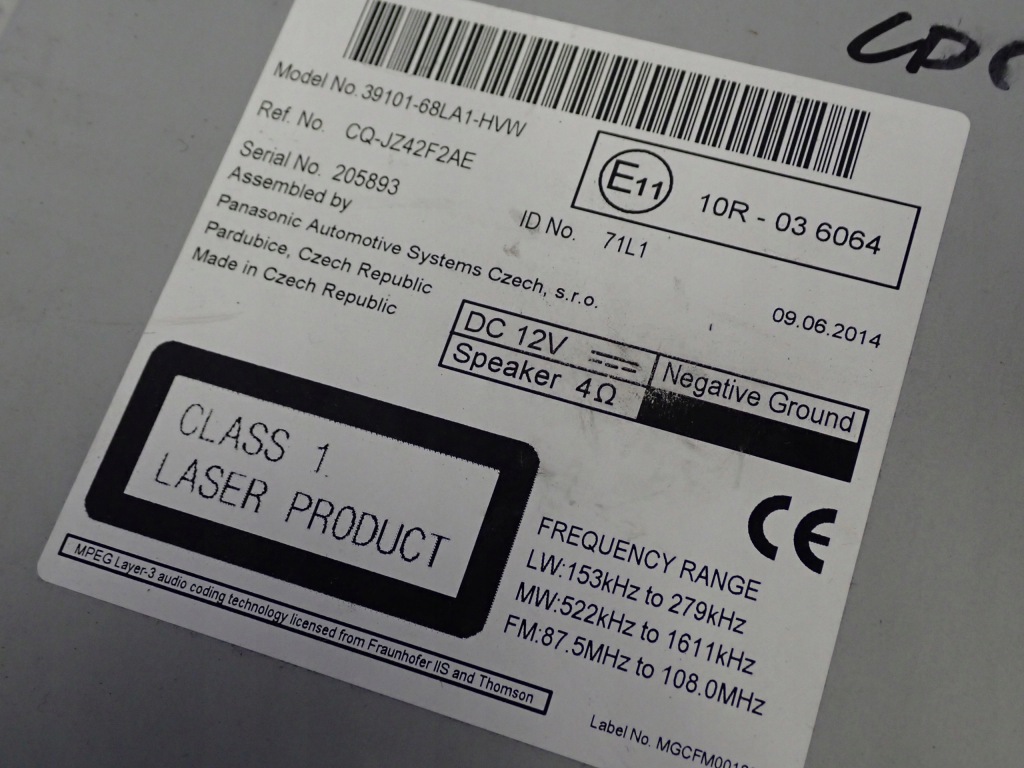 фото №7, Suzuki swift 10- mk7 радио заводской