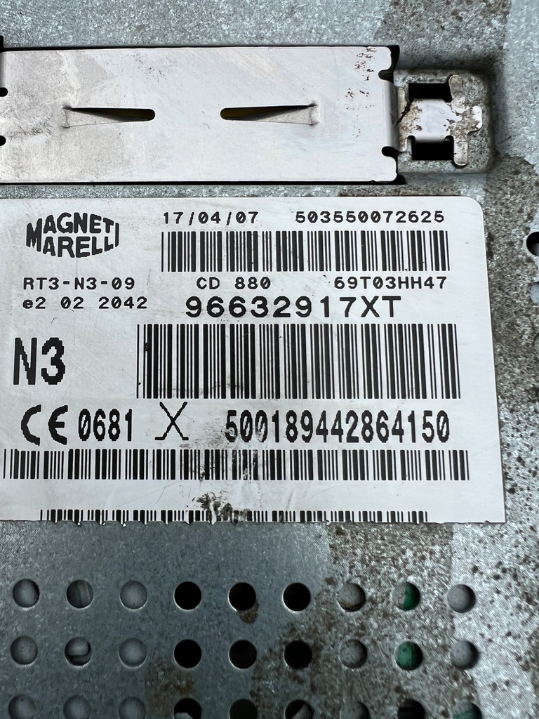 фото №5, Peugeot 307 lift радіо cd mp3 навігація 96632917xt rt3