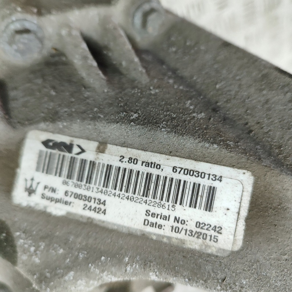 фото №6, Maserati ghibli 2016 задний механизм дифференциал