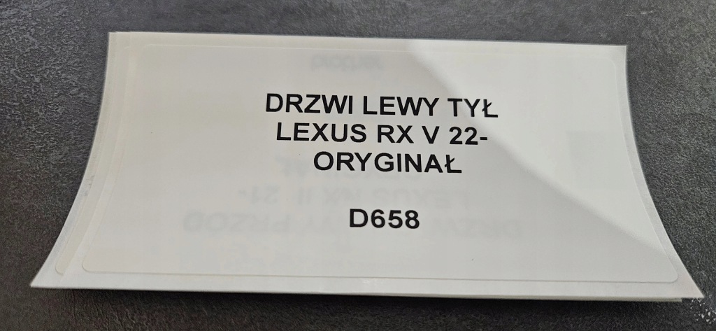 Дверь левое  задняя lexus rx v 22- оригинал в Украине