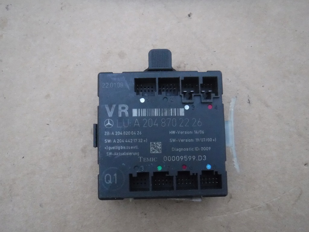 фото №1, Блок керування модуль двері mercedes-benz оригінальний номер a2048702226