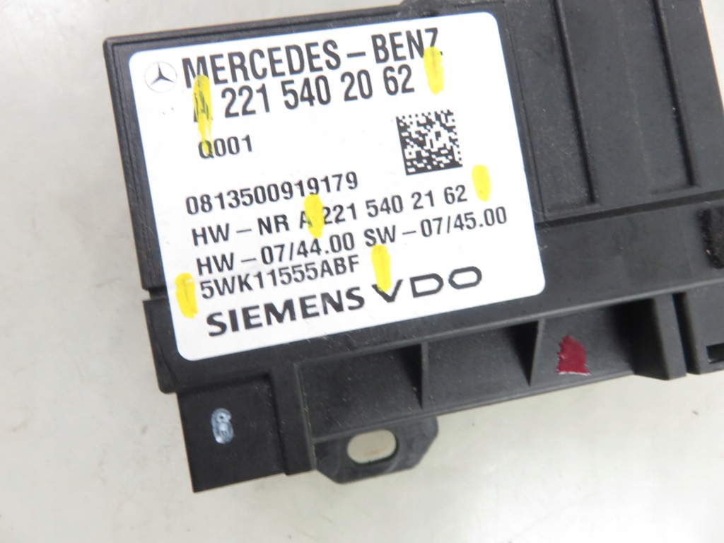 Модуль блок управления насоса mercedes w204 2215402062 5wk11555abf 2215402162 Недорого