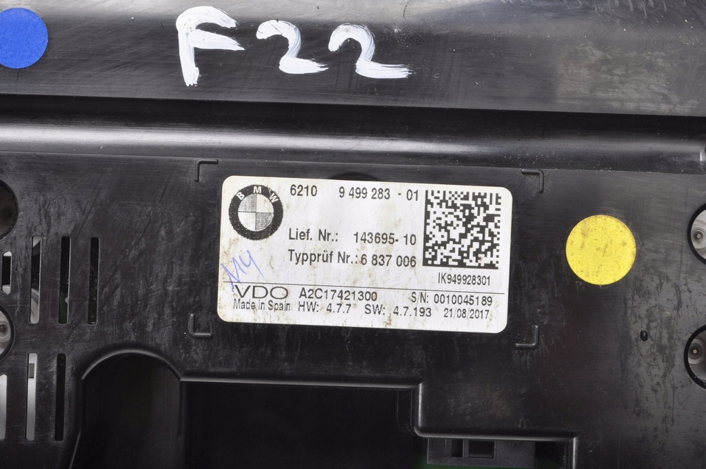 фото №6, Bmw f22 лічильник прилади 6837006 uk