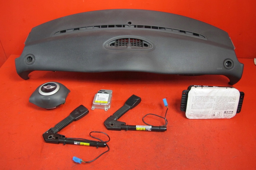 фото №3, Mini one cooper r50 r52 r53 lci lift панель приладів консоль подушки безпеки подушка безпеки панель приладів