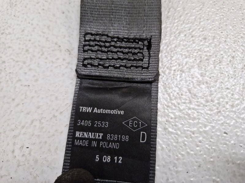 Купить Clio 3 3 ремень безопасности правая  перед передний 34052802c 838198 34052533