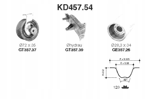 фото №2, Snr грм kpl. ремінь + ролик audi a2, a3, a4,