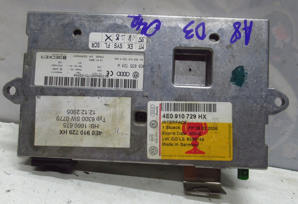 фото №1, Audi a8 d3 модуль блок керування mmi tv