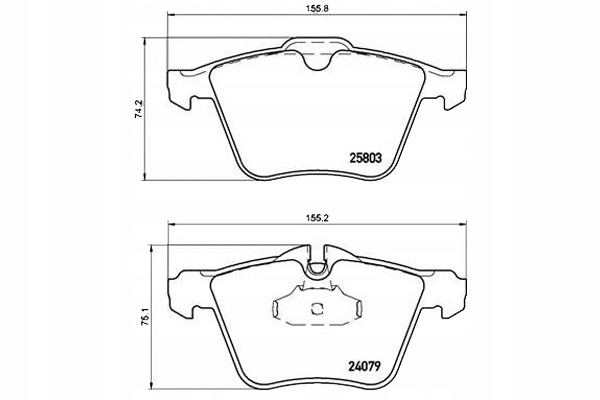 фото №1, Brembo гальмівні колодки гальмівні jaguar xj 10- перед