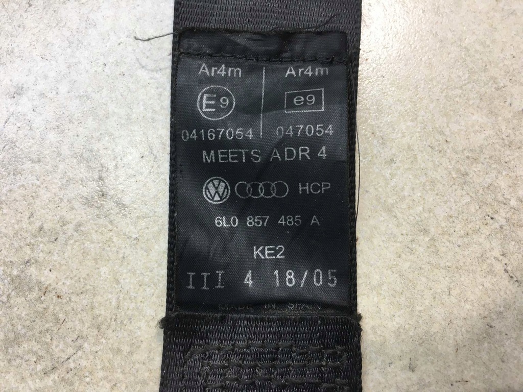 фото №8, Pas безопасности задняя cordoba ii 6l0857485a