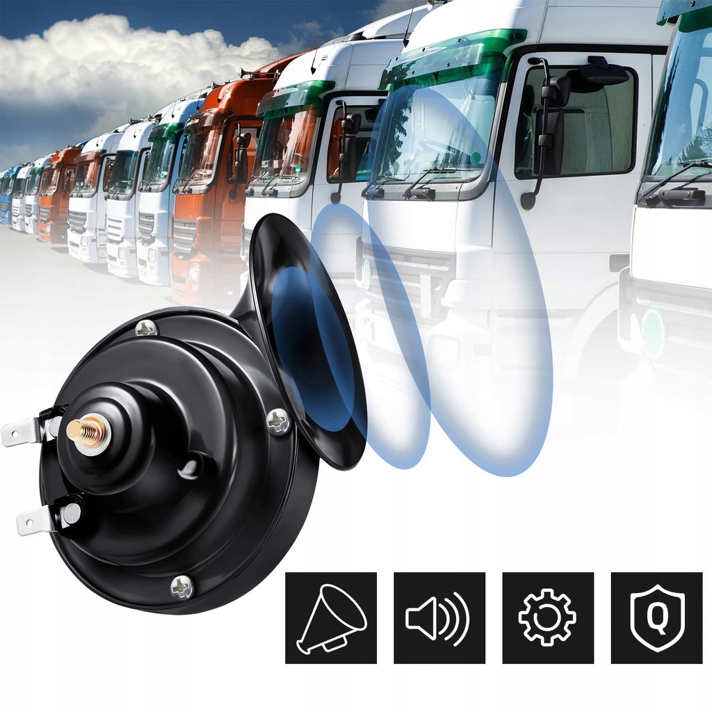 фото №8, 110 db super гучний клаксон pociągu клаксон повітряний 12 v , водонепроникний