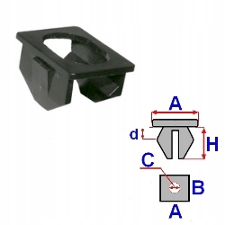 фото №1, Кліпса роз'єм монтажні багажника do bmw