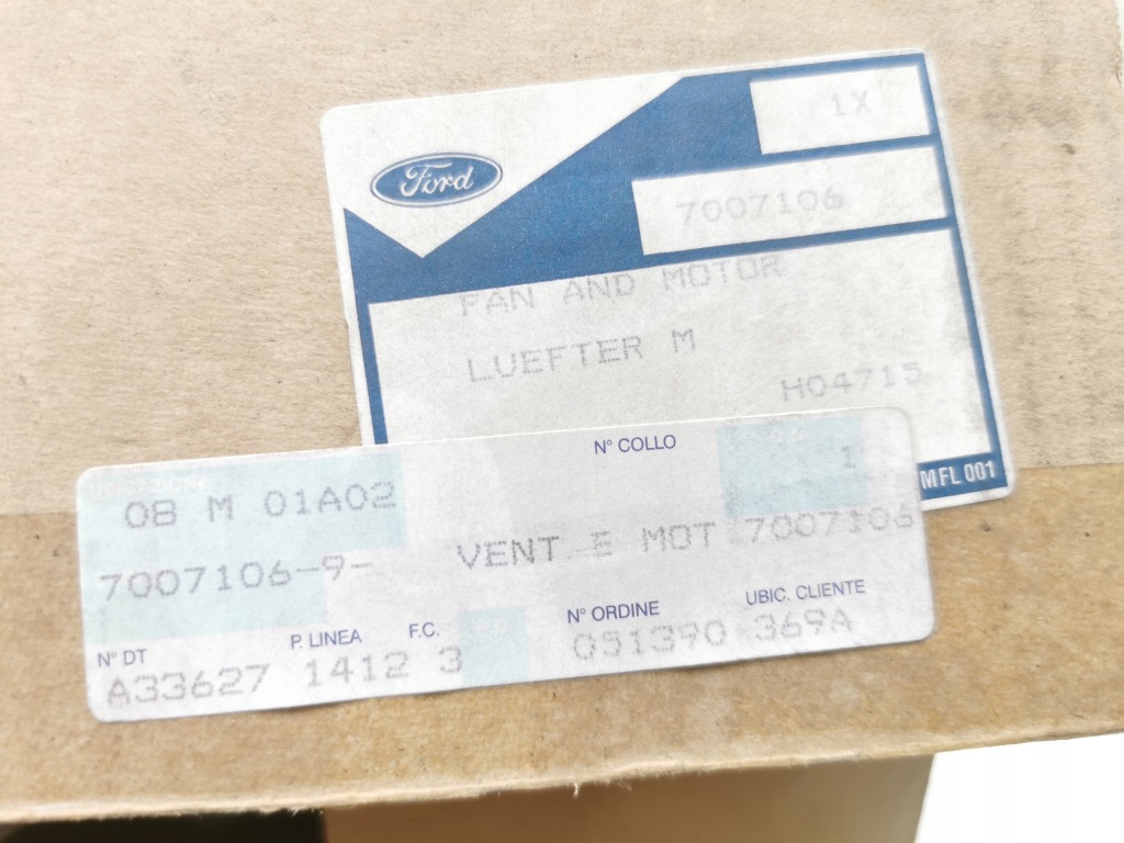 Купить Вентилятор радиатора ford fiesta mkii / mkiii 76-89 оригинальный номер 7007106