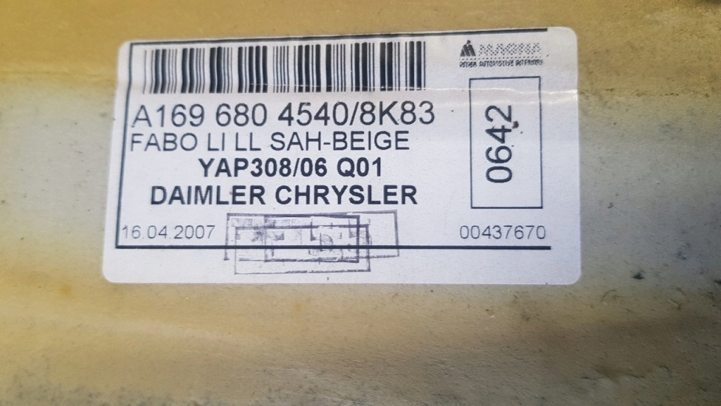 Захист напрямна пара mercedes w245 Недорого