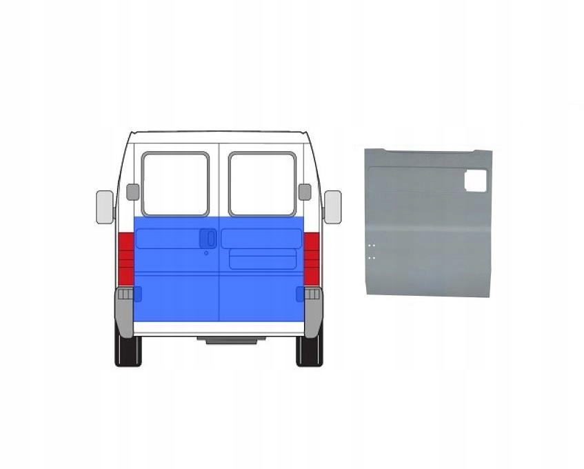 фото №1, Ремкомплект дверь do peugeot boxer 2002-2006 правая