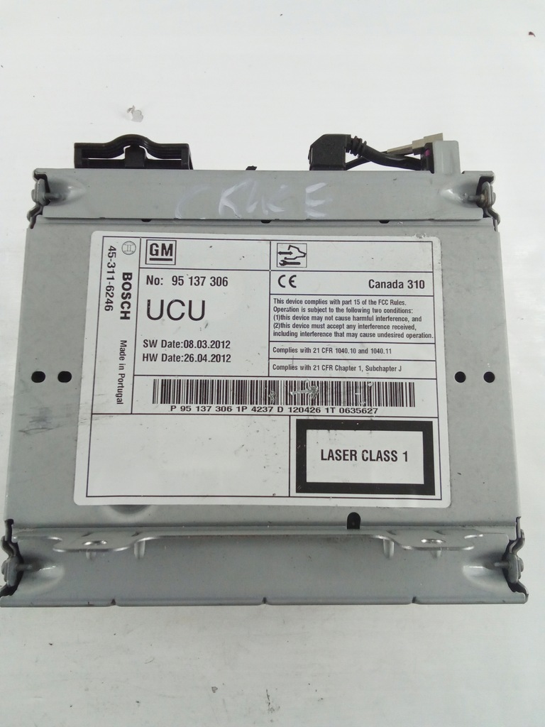 фото №7, G761 радио chevrolet cruze lift kod 95137306