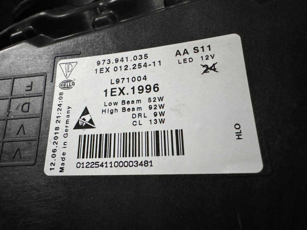 фото №7, Porsche panamera 971 973 full led matrix левая правая лампа