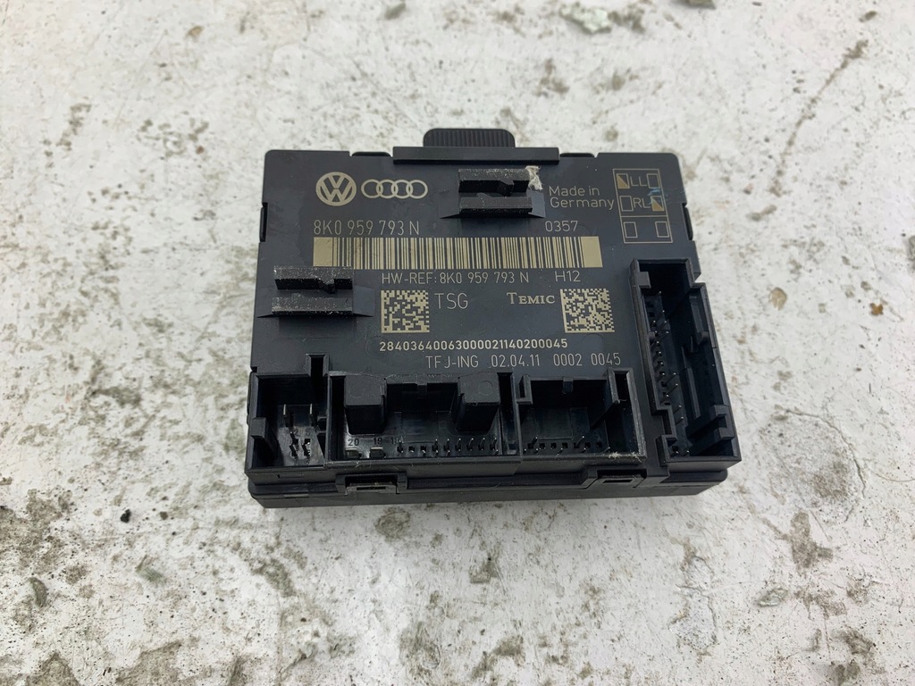 фото №6, Модуль блок управления дверь 8k0959793n volkswagen audi seat skoda