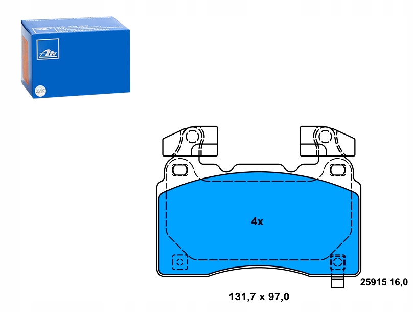 фото №1, Гальмівні колодки гальмівні перед chevrolet camaro corvette opel insignia b