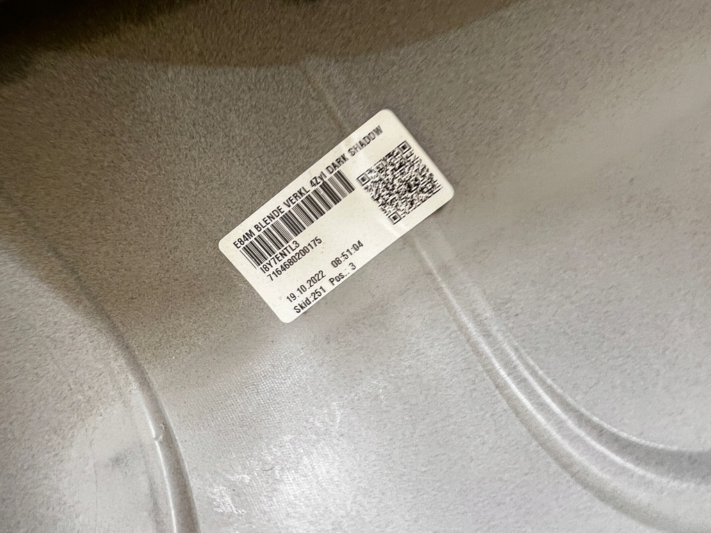 фото №7, Спойлер накладка диффузор бампера задняя m-pakiet bmw x1 e84 новый oem