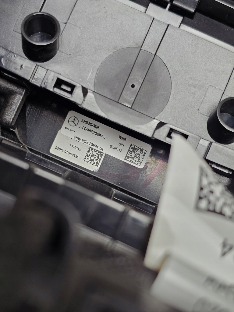 фото №13, Dekor туннель панель средний управление переключатель консоли mercedes w205