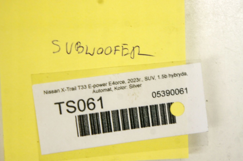 фото №9, Ts061 nissan x-trail t33 динамик сабвуфер 28170-6ru2a 857848-0010