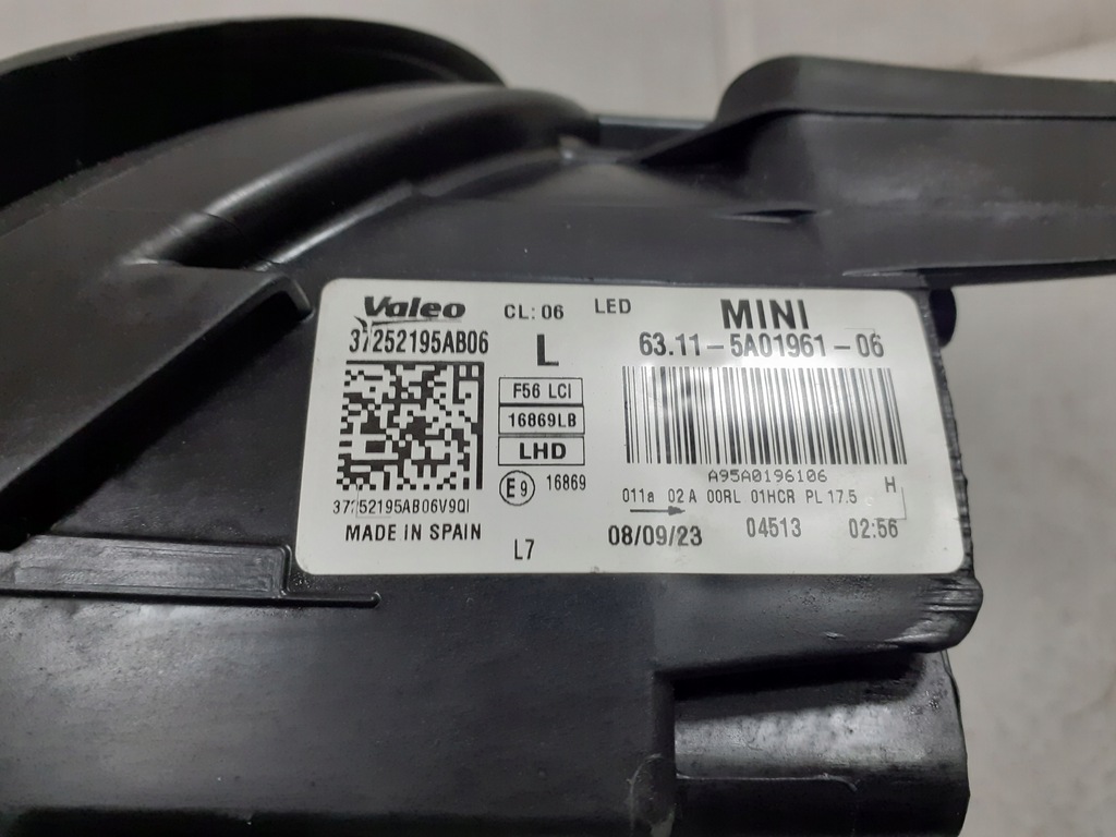 фото №7, Mini cooper f55 f56 lci lift 19- лампа ліва перед full led shadow комплектна