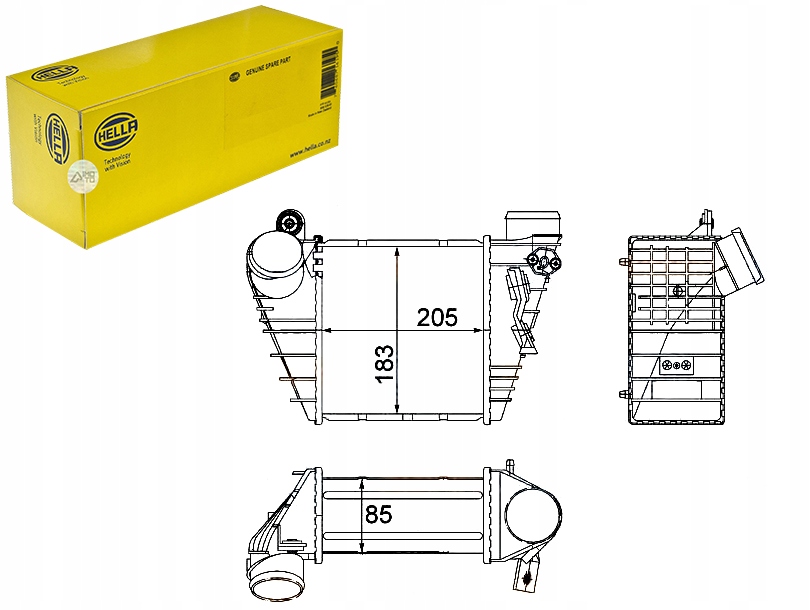 Купить Интеркулер vw golf 4 skoda octavia 1,9tdi hella