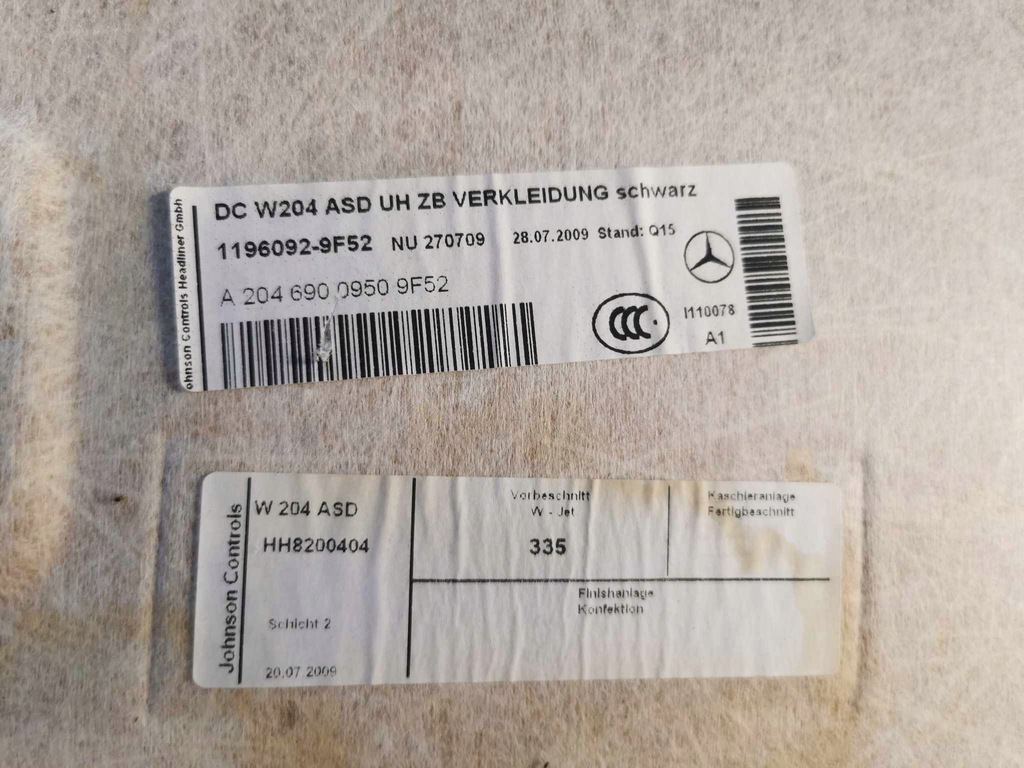 фото №5, Стеля mercedes amg w204 a2046900950