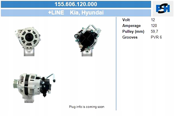 Купить Bv psh генератор hyundai kia 120a генератор