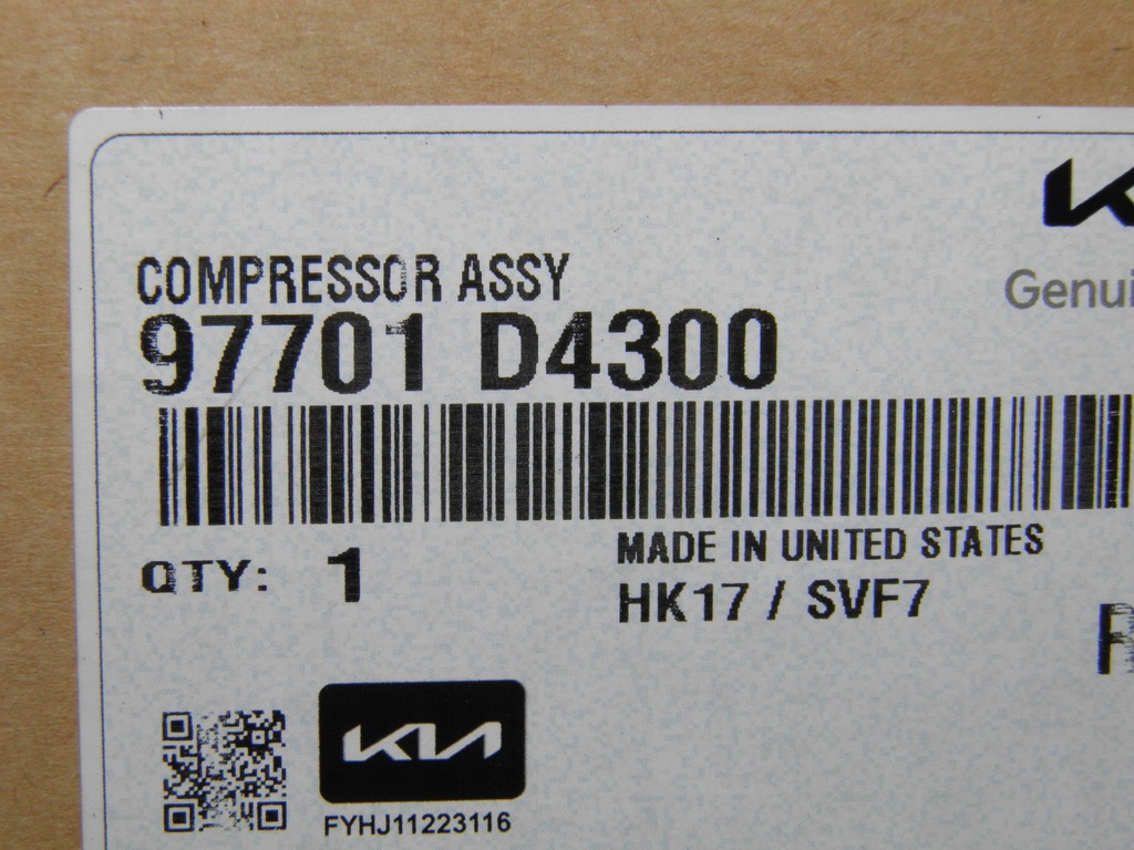 фото №6, Kia optima компрессор / компрессор кондиционера a/c 97701d4300