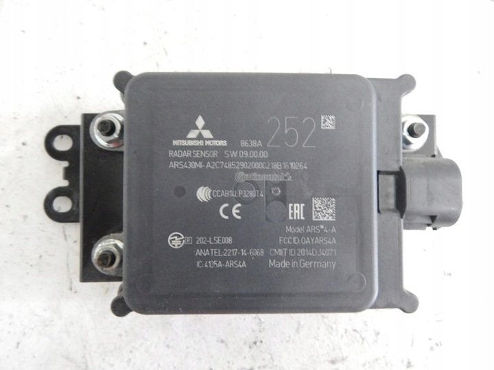 фото №1, Радар mitsubishi eclipse cross 17-21 8638a252 stel