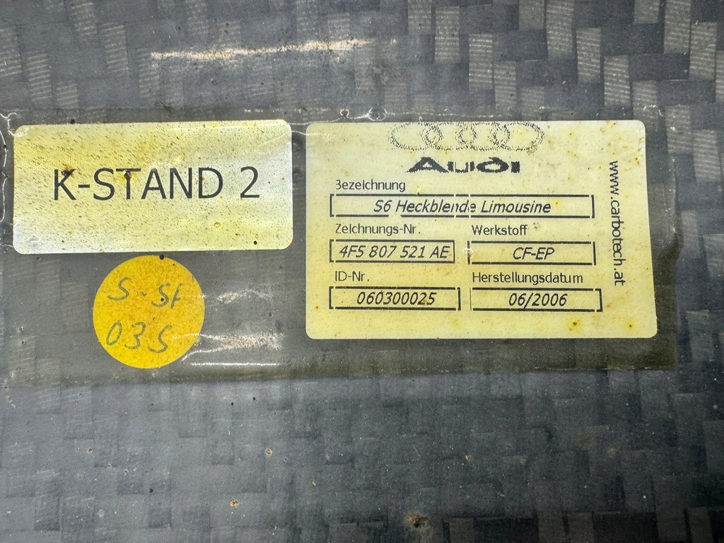 фото №16, Накладка дифузор бампера заднього карбон 4f5807521ae audi s6 c6 06- sedan