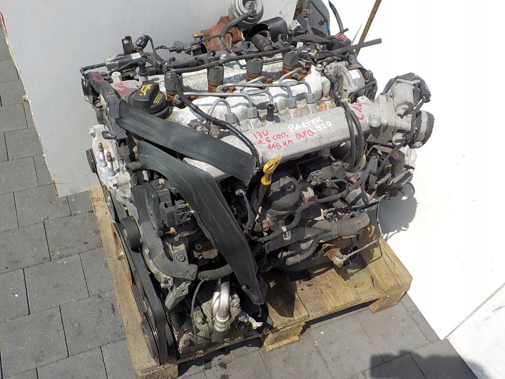 фото №7, Hyundai i30 10r 1.6 crdi 116km двигатель d4fb e5 kompletny