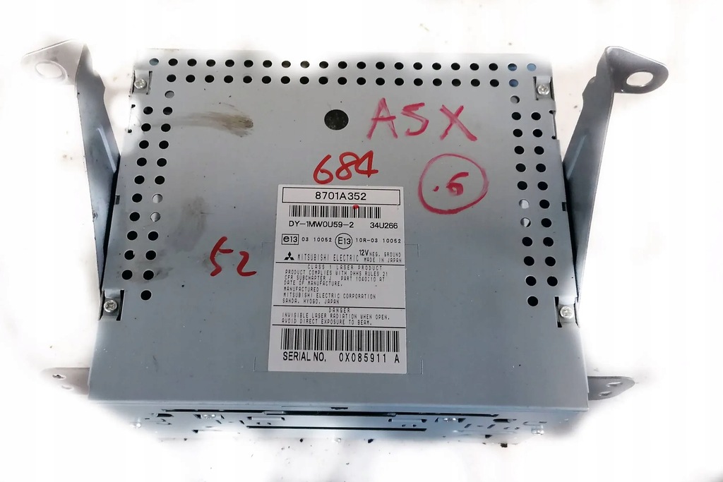 фото №1, Mitsubishi asx i 10r- радио cd 8701a352