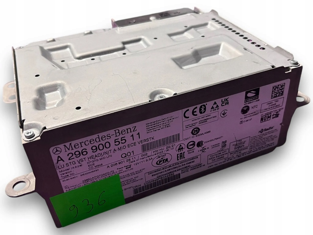 фото №1, Mercedes eqs x296 радіо navi 2969005511 #936 m