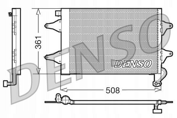 фото №2, Denso конденсатор конденсатор fabia/polo ..