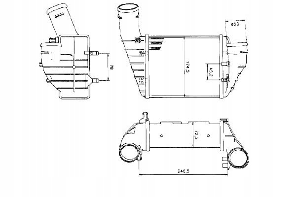 Інтеркулер audi a4 2.5 tdi 97- 30131 nrf Оригінал