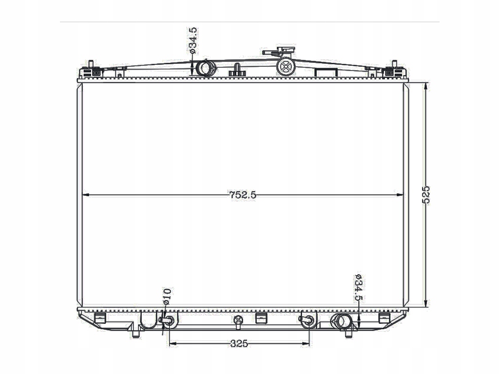 фото №1, Toyota highlander 2013-2016 радіатор 164000p410