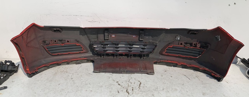 фото №6, Opel astra iii h бампер перед передний красный