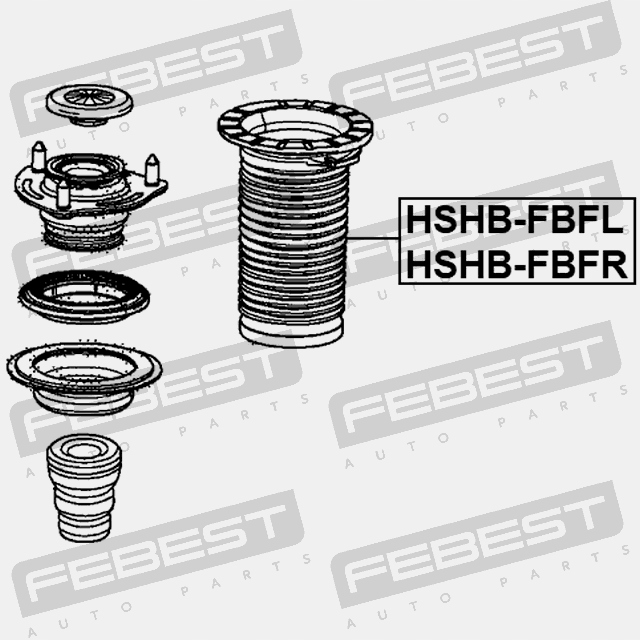 фото №5, Защита амортизатора передний febest hshb-fbfr