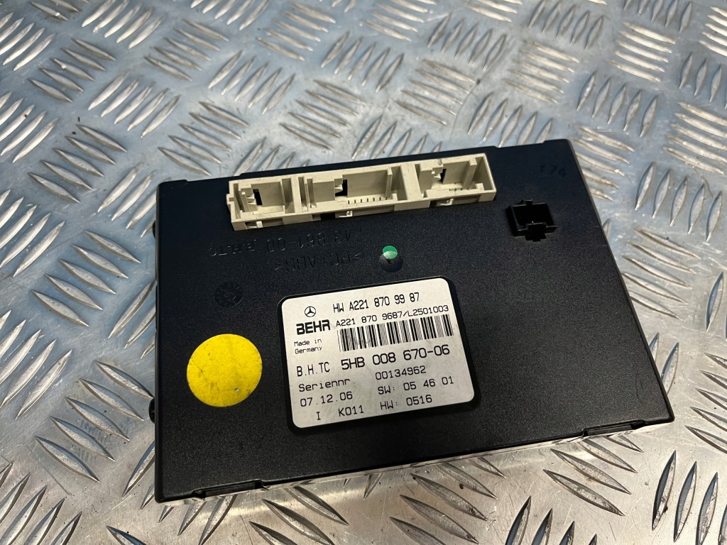 фото №1, Mercedes w221 блок керування кондиціонера a2218709987
