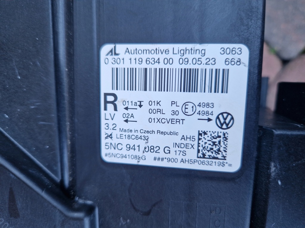 фото №11, Лампа правая iq.light vw tiguan ii lift